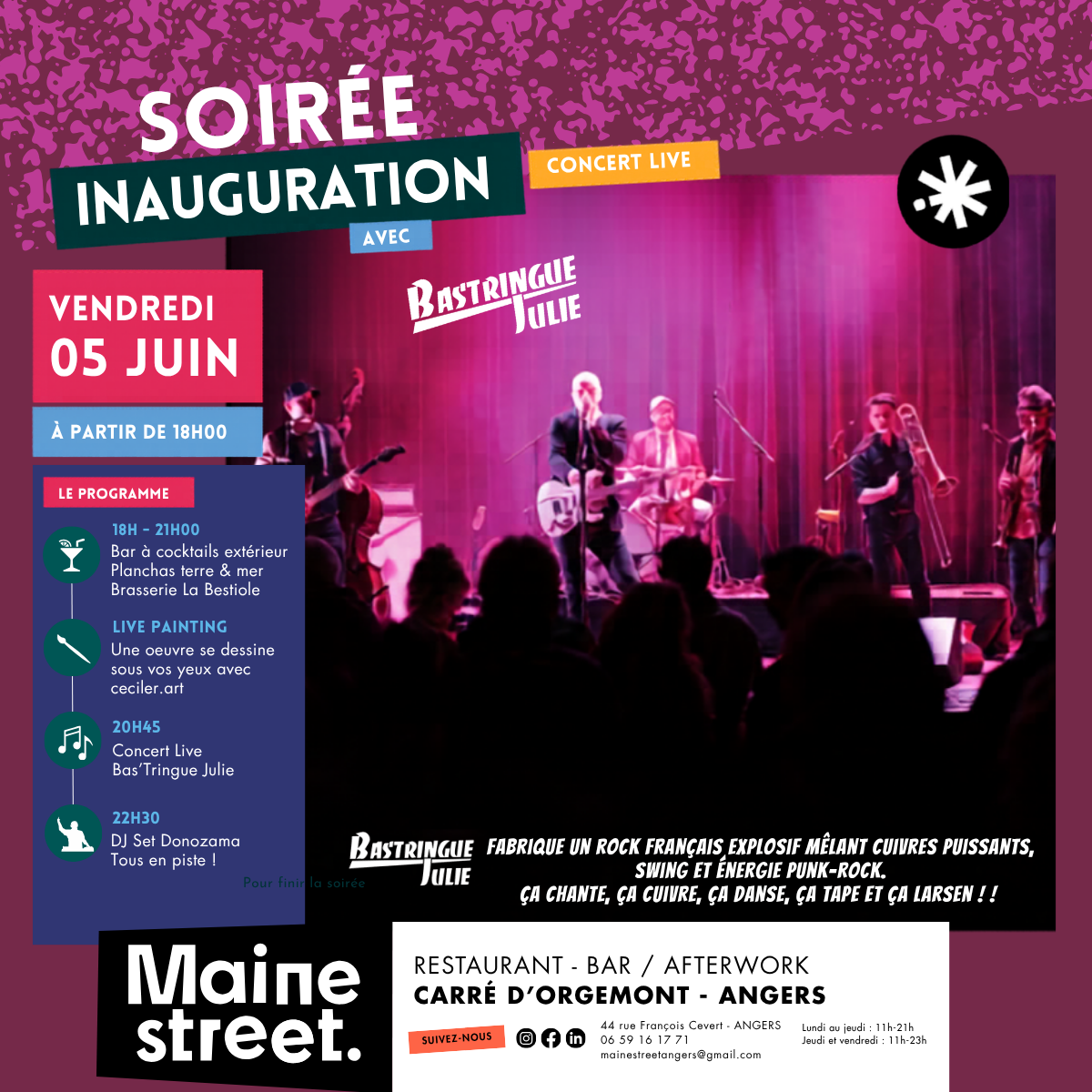 Affiche Inauguration