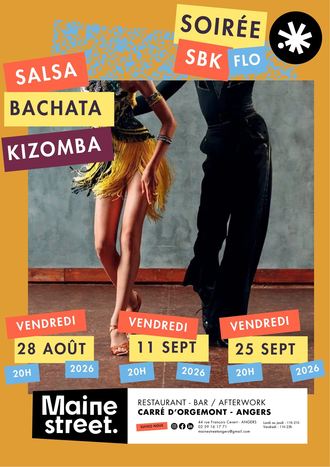 Affiche Soirée SALSA BACHATA